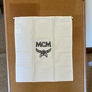 NWOT MCM Dustbag, 18.5” X 16.5”, unused no stains